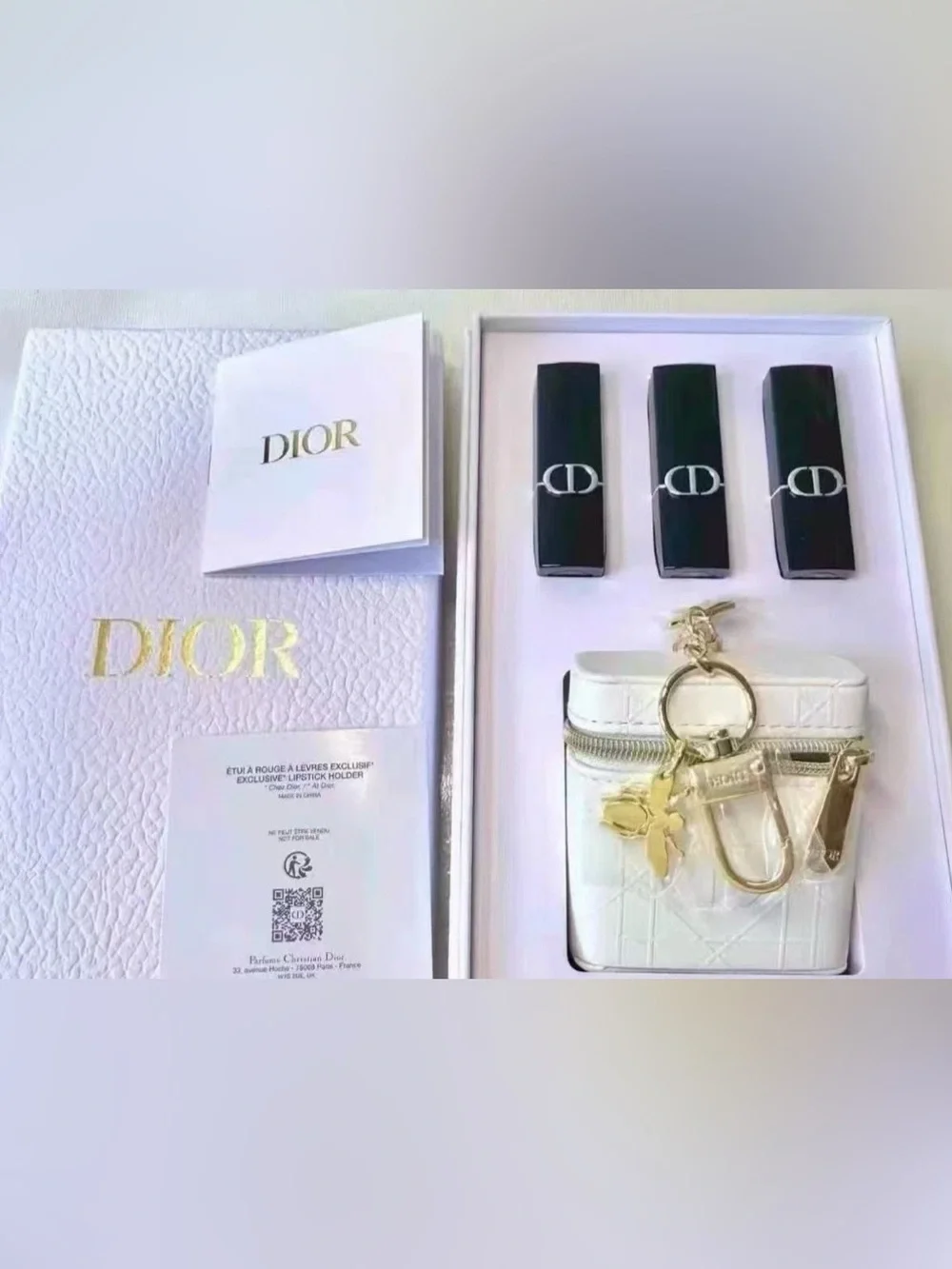 Dior 2026 Lipstick Pouch Keychain Set